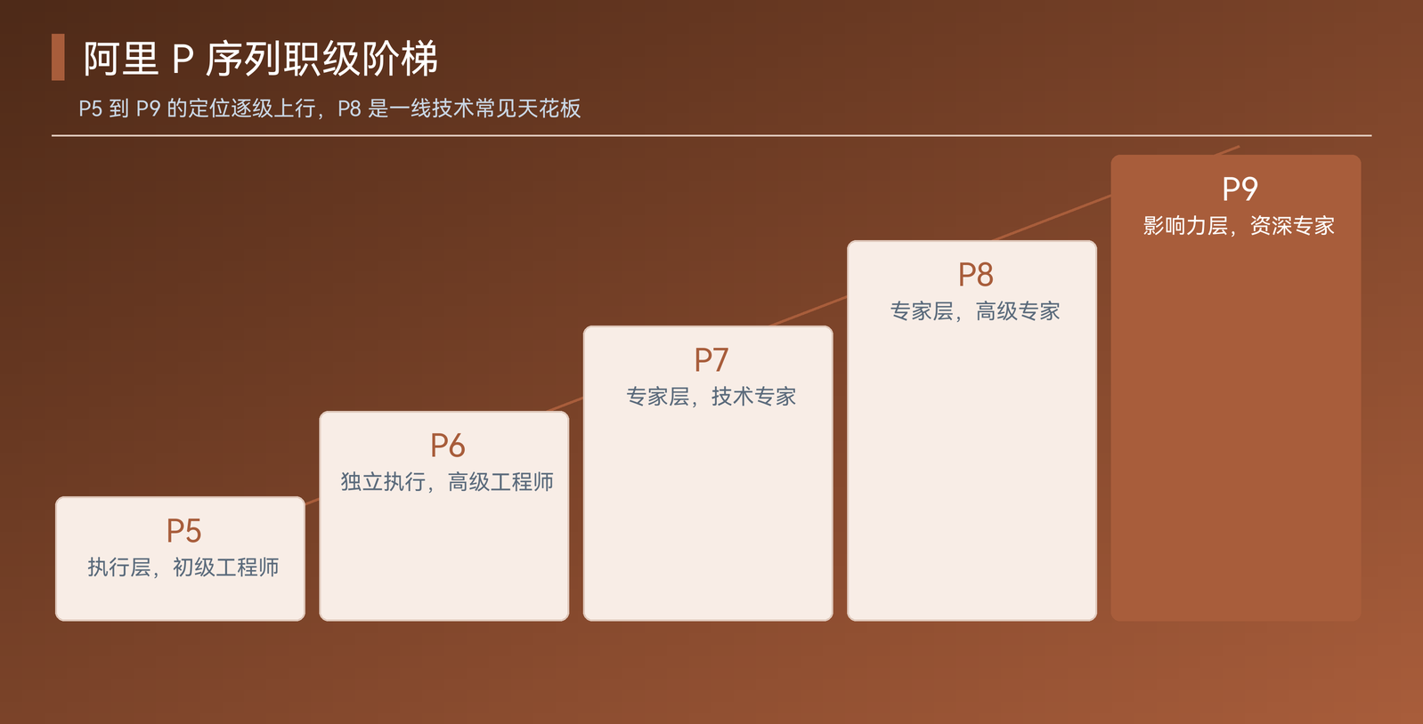 阿里巴巴 P5 至 P9 职级定位与典型角色对照