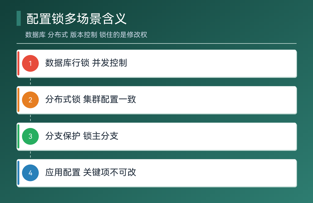 配置锁的几种典型场景
